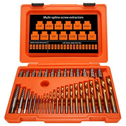 XEWEA Screw&Bolt Extractor Set and Drill Bit Kit