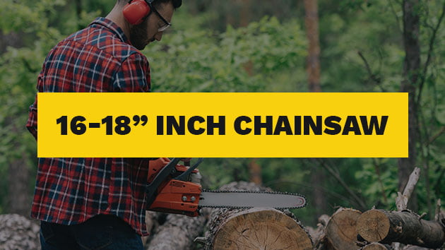 Example of a medium size chainsaw