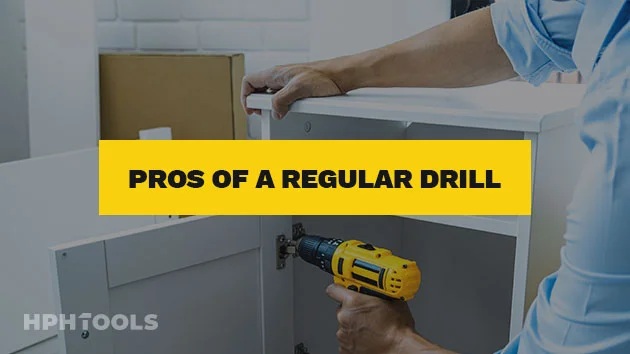 Showing the benefit of using a regular drill